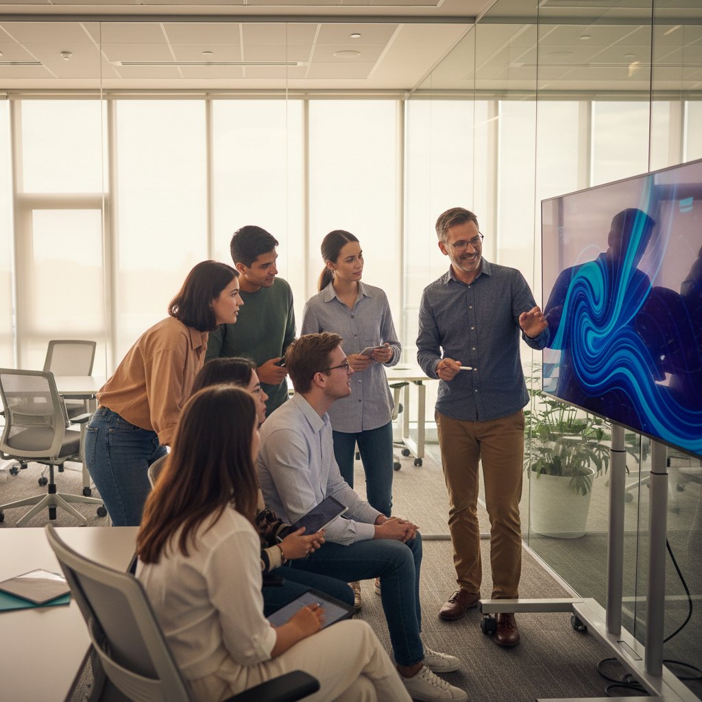 AI training classroom at Negica
